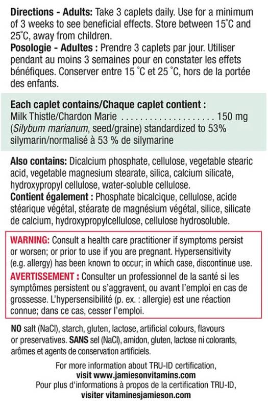 Jamieson Milk Thistle 4,500mg 90 ct