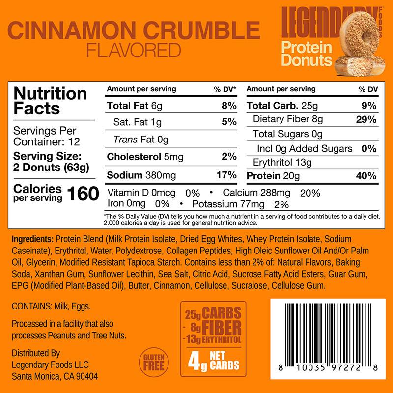 Legendary Foods Box of Protein Donuts