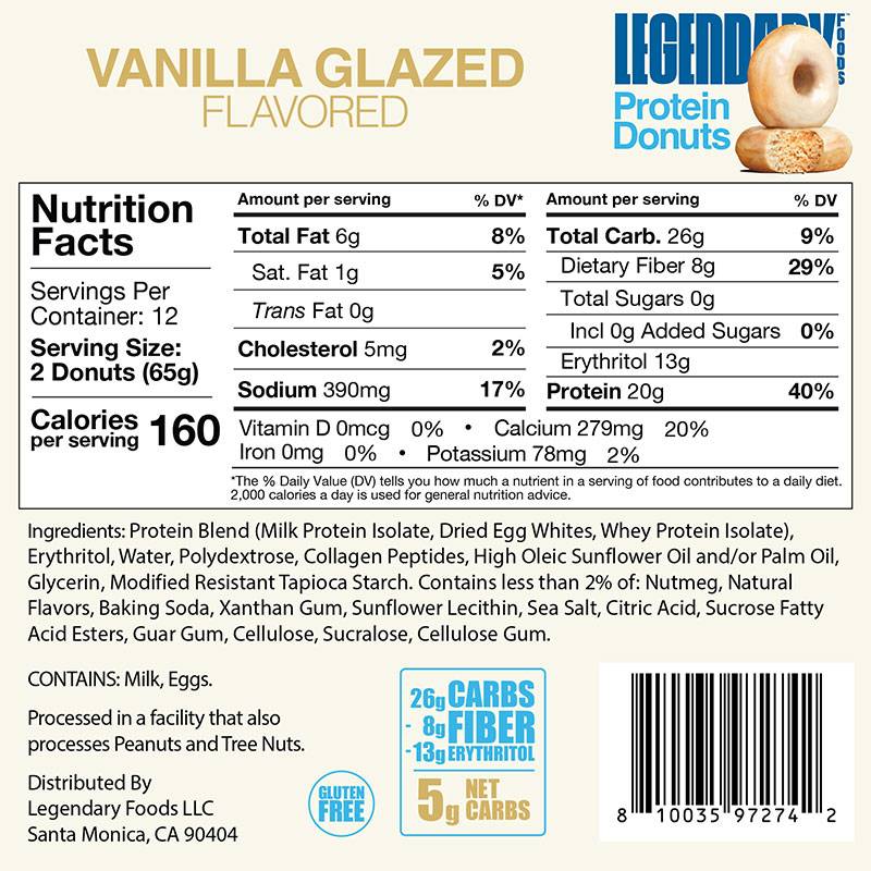 Legendary Foods Box of Protein Donuts