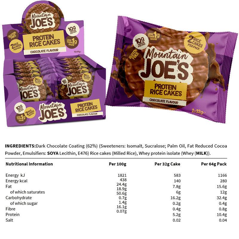 Mountain Joe's Protein Rice Cakes Boîte de 12