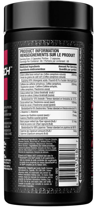MuscleTech Hydroxycut Hardcore Elite 136 caps