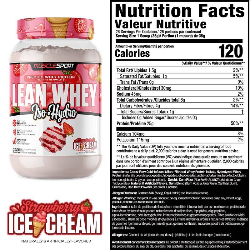 Muscle Sport Lean Whey 2lb