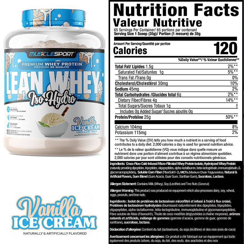 Muscle Sport Lean Whey 5lb