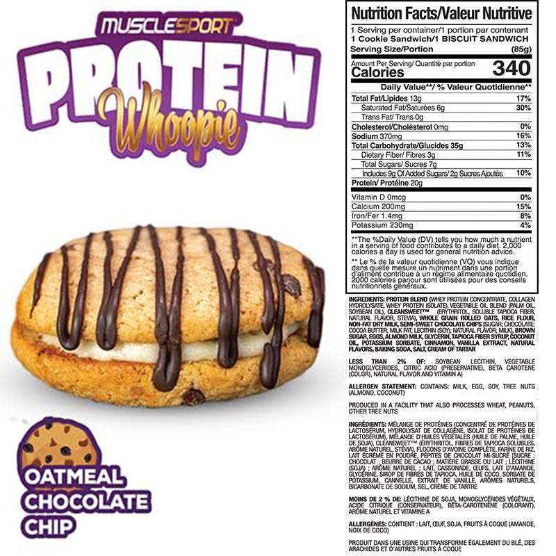 Muscle Sport Protein Whoopie - Boite de 6 Biscuits