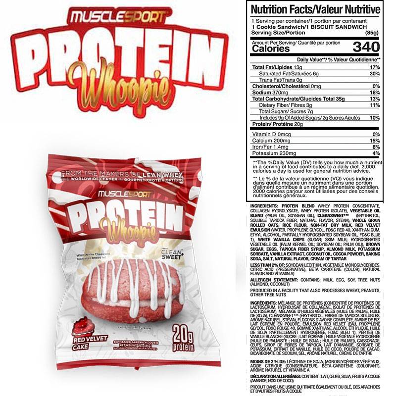 Muscle Sport Protein Whoopie - Boite de 6 Biscuits