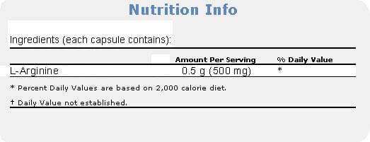 NOW L-Arginine 100 caps