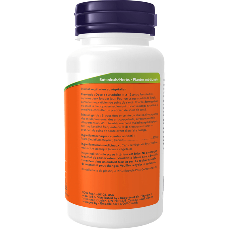 NOW Maca 500mg 250 caps