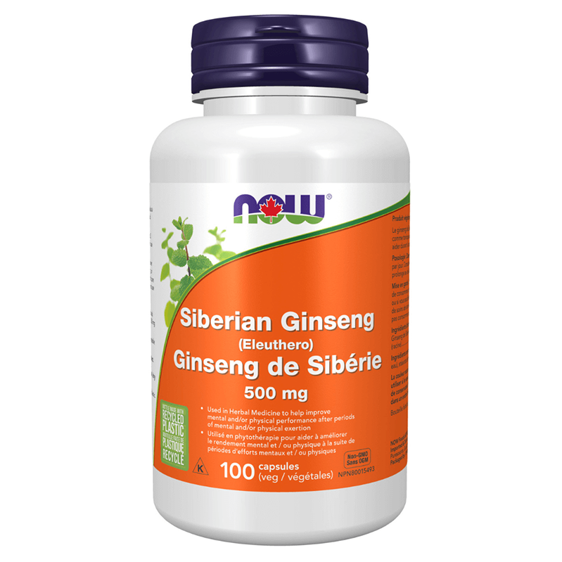 NOW Siberian Ginseng 500mg 100 caps