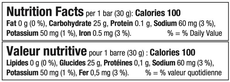XACT Barre individuelle énergie aux fruits
