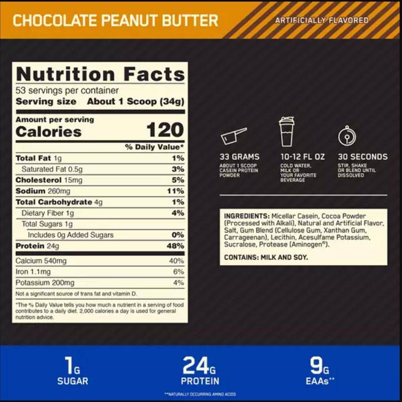 Optimum Nutrition Casein 4lb