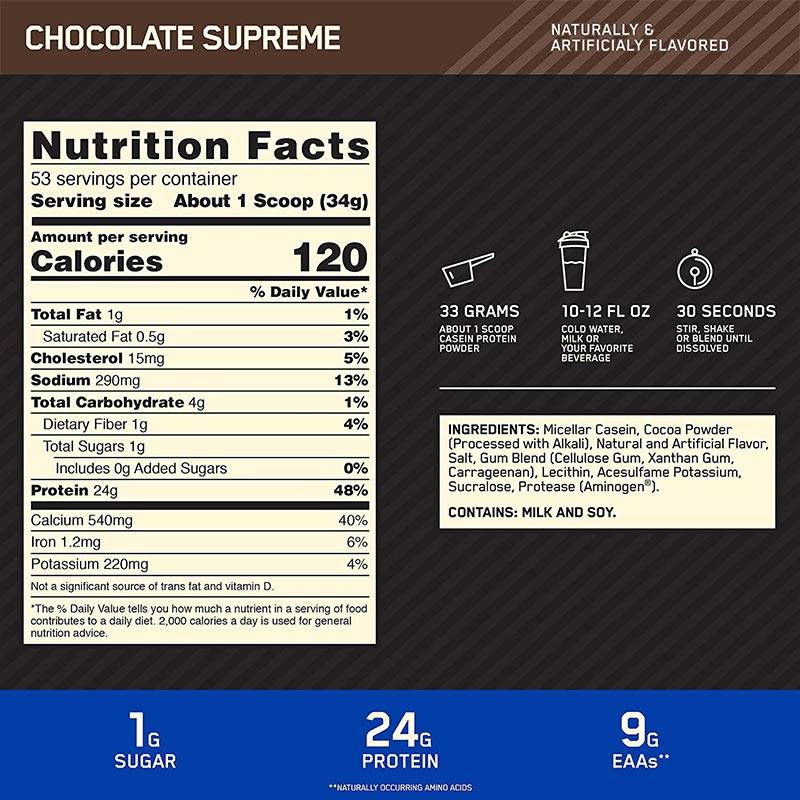 Optimum Nutrition Casein 4lb