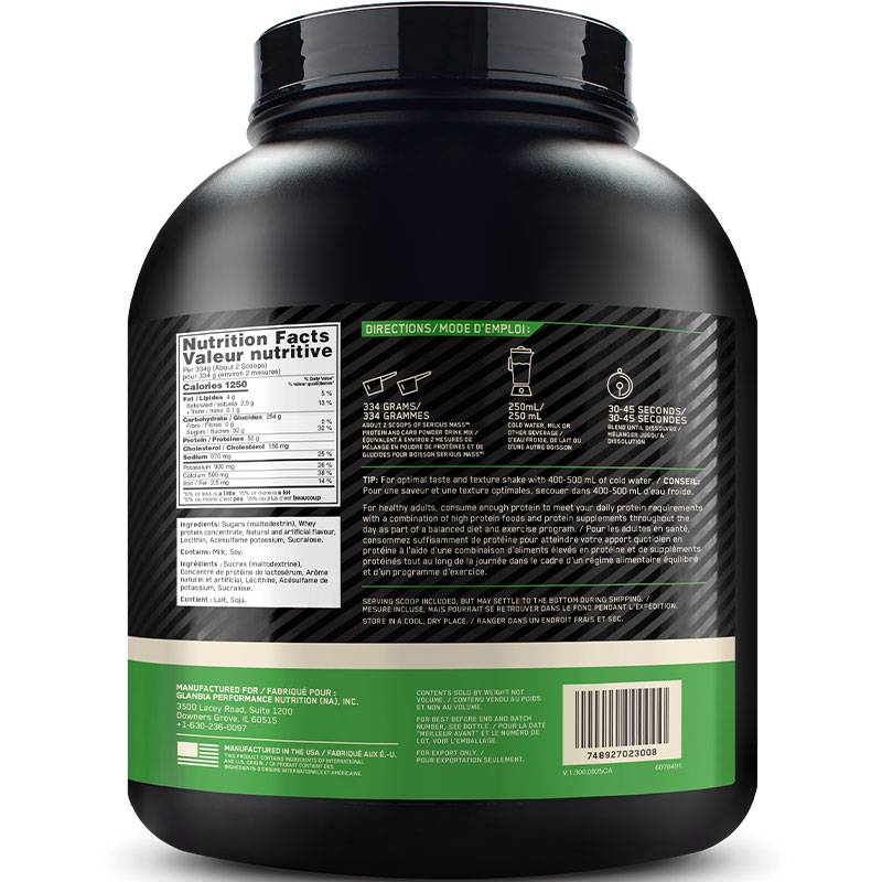 Optimum Nutrition Serious Mass 12lb