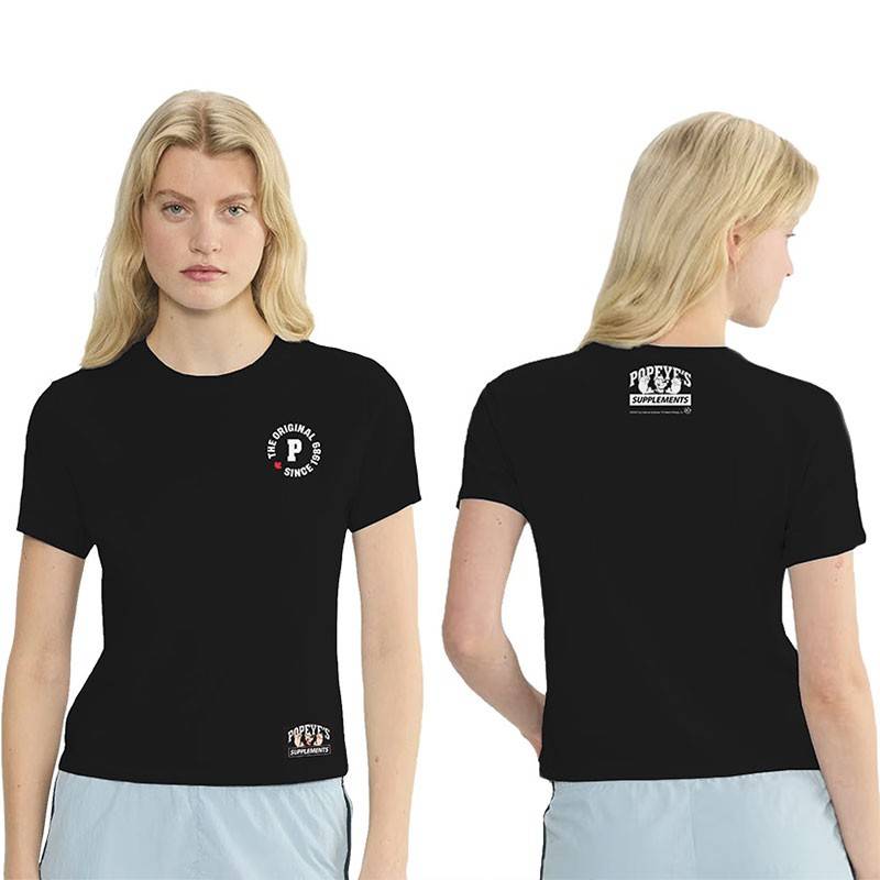 Popeye's Shirt Women's "The Original" Black