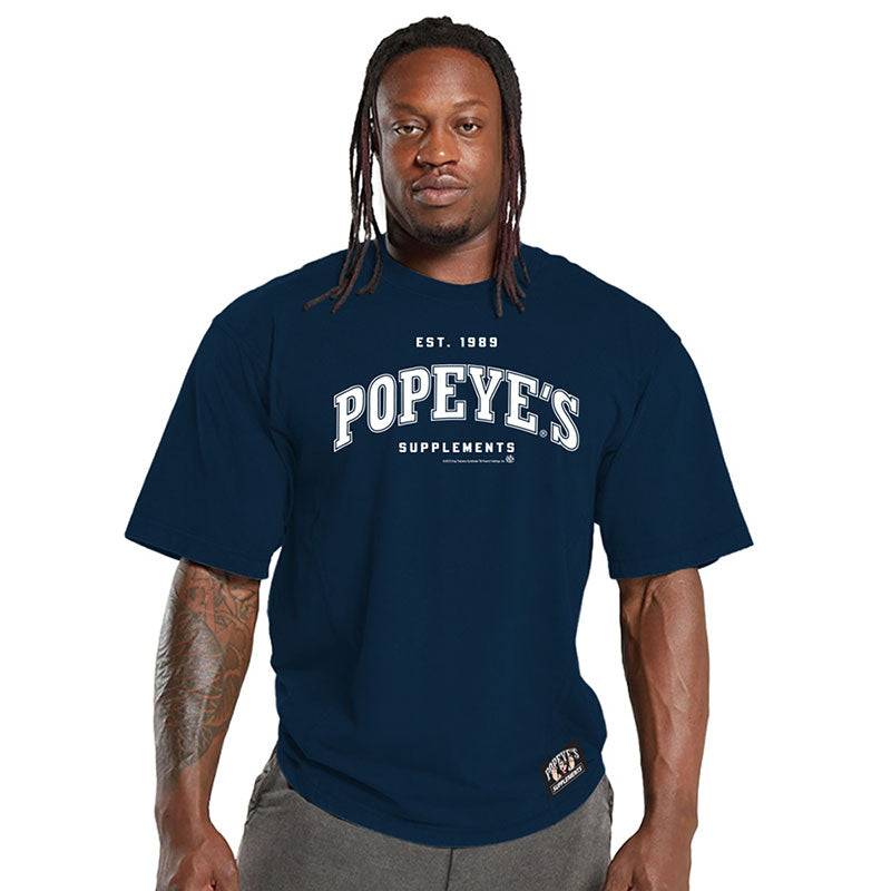 Popeye's Shirt Over-Sized Est. 1989 Navy