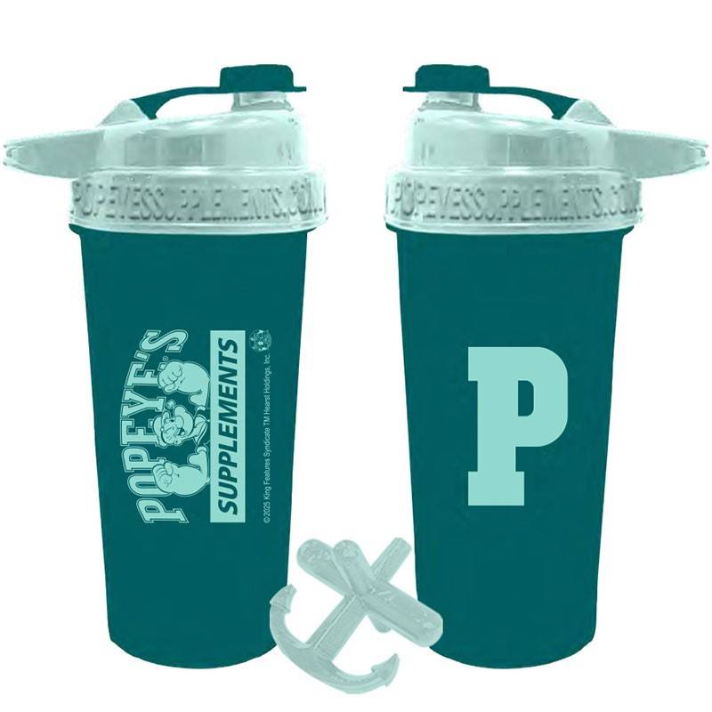Popeye's Shaker Athletic 'P' 32oz