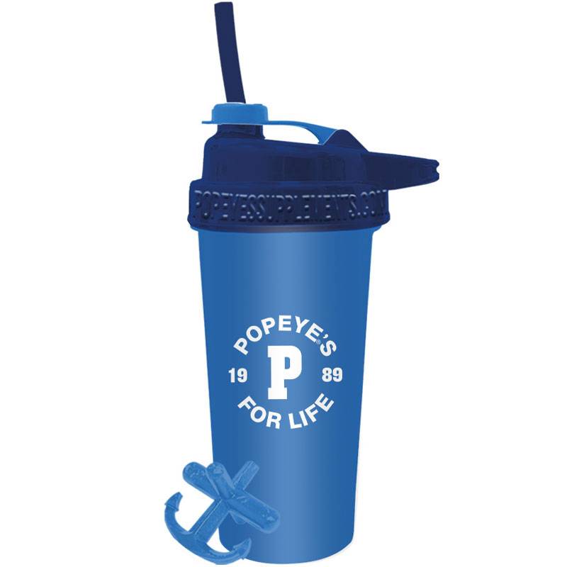 Popeye's 1989 POPEYE'S FOR LIFE Flip-N-Sip Shaker