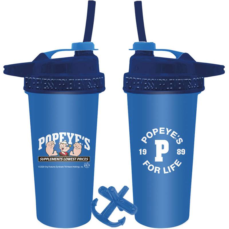 Popeye's 1989 POPEYE'S FOR LIFE Flip-N-Sip Shaker
