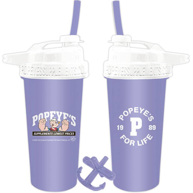 Popeye's 1989 POPEYE'S FOR LIFE Flip-N-Sip Shaker