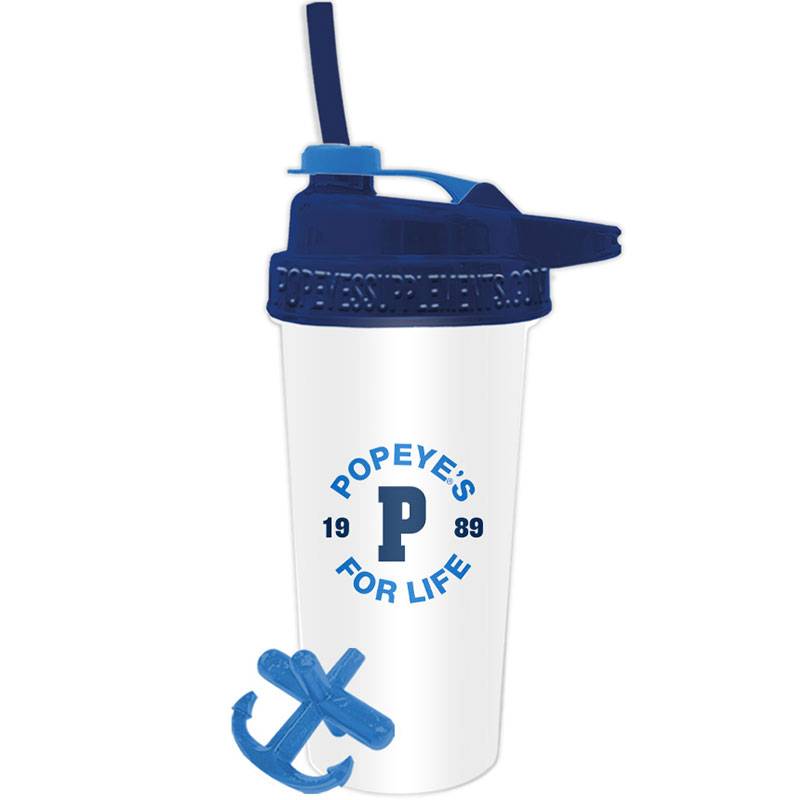 Popeye's 1989 POPEYE'S FOR LIFE Flip-N-Sip Shaker