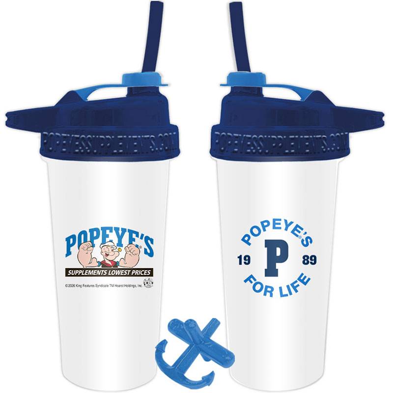 Popeye's 1989 POPEYE'S FOR LIFE Flip-N-Sip Shaker