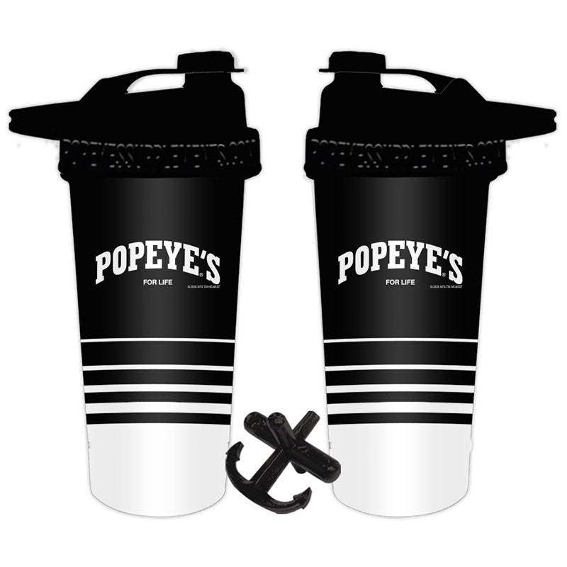 Popeye's 'P' Gradient Flip-N-Sip Shaker