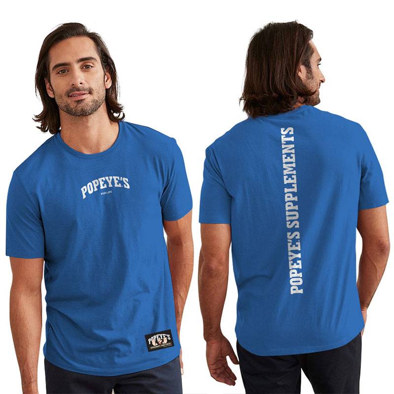 Popeye's Long Sleeve T-Shirt Hoodie Navy