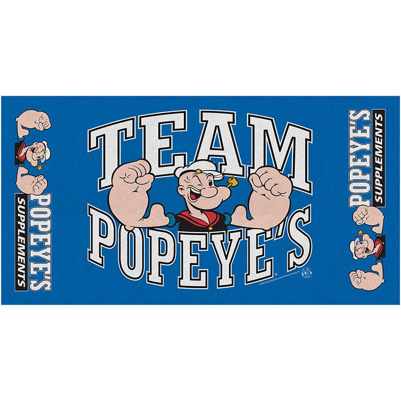 Popeye's Athletic Towel Blue