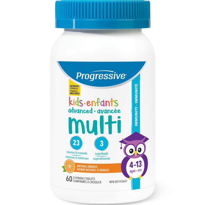 Progressive Chewable Multi for Kids 60 Cap