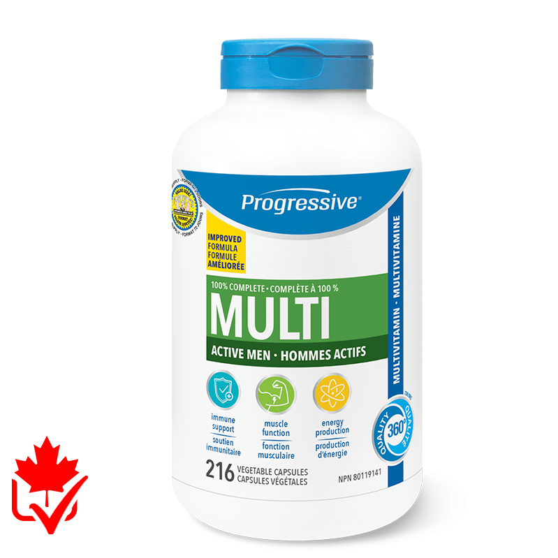 Progressive Multivitamin Active Men 216 caps
