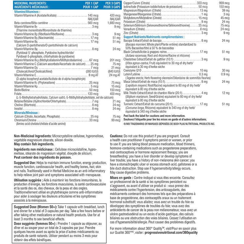 Progressive Multivitamin Femme 50+ 120 caps