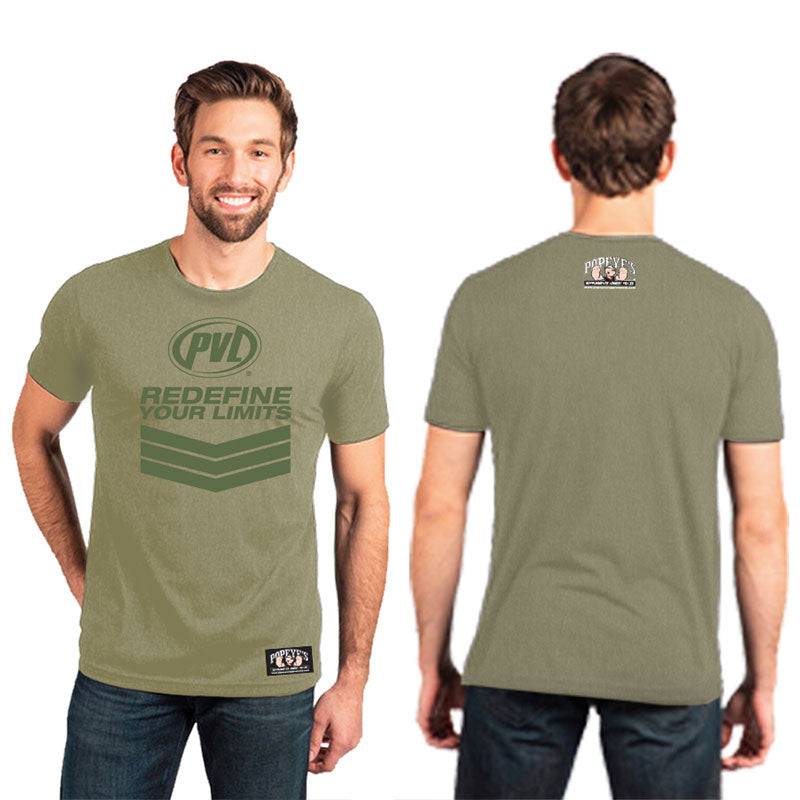 Popeye's PVL Shirt "Redefine Your Limits" Green