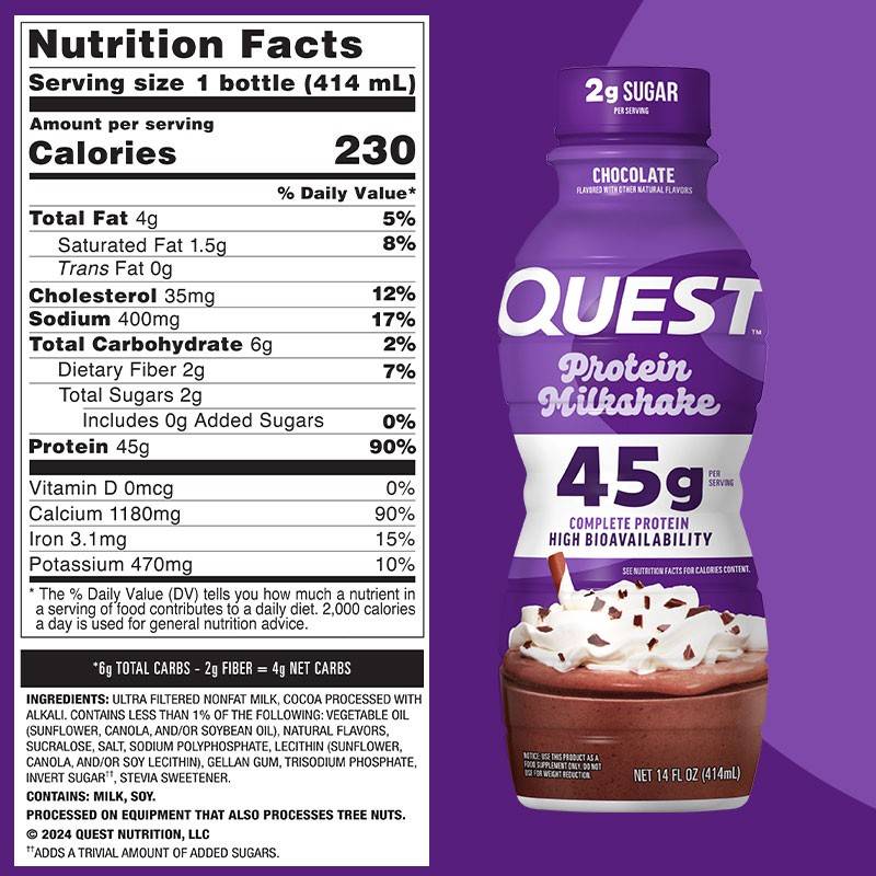 Lait Frappé Protéiné Quest 414 ml