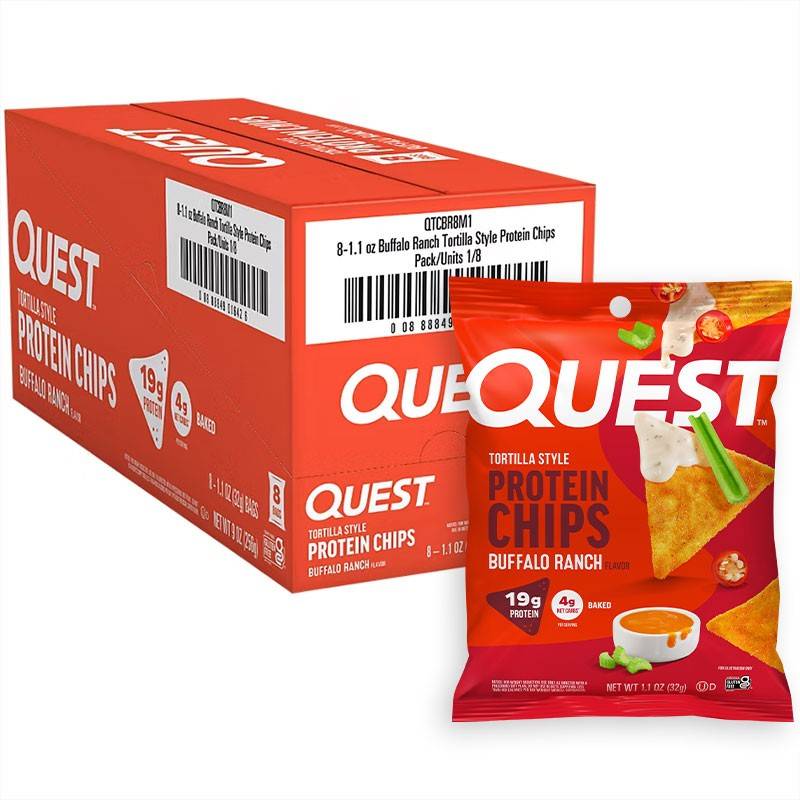 Quest Tortilla Style Chips Box of 8