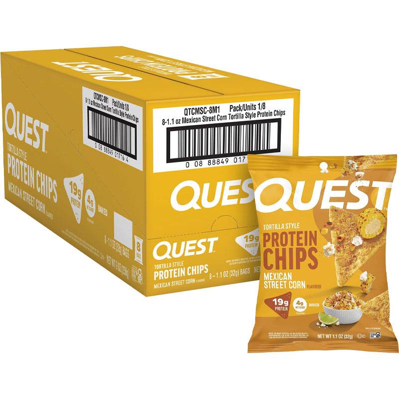 Quest Tortilla Style Chips Box of 8