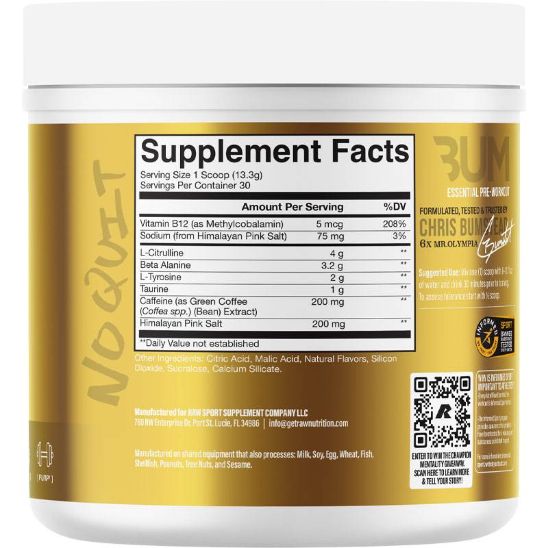 CBUM Essential Pre-Workout 400g