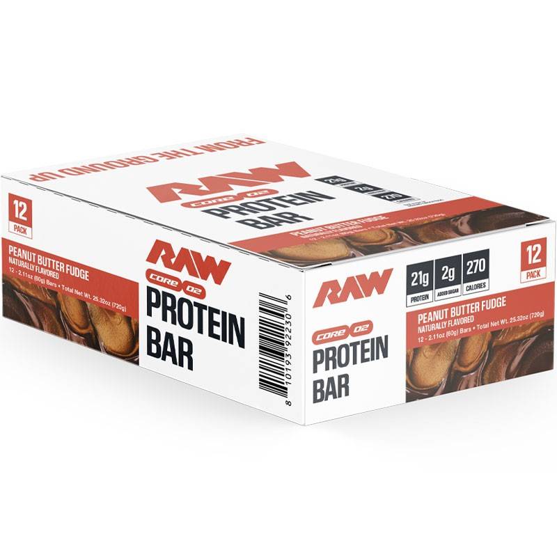 Raw barre protéinée boîte (12)