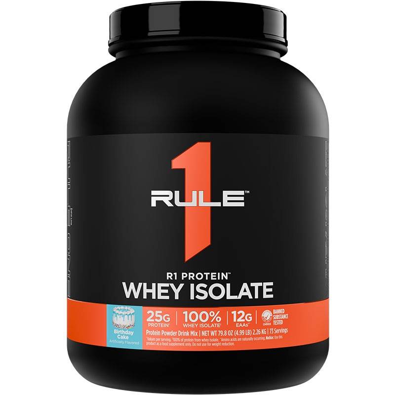 Rule 1 Whey Isolate Protein 5 lb