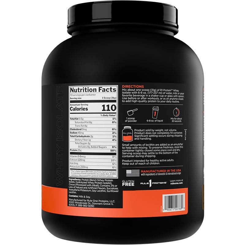 Rule 1 Whey Isolate Protein 5 lb
