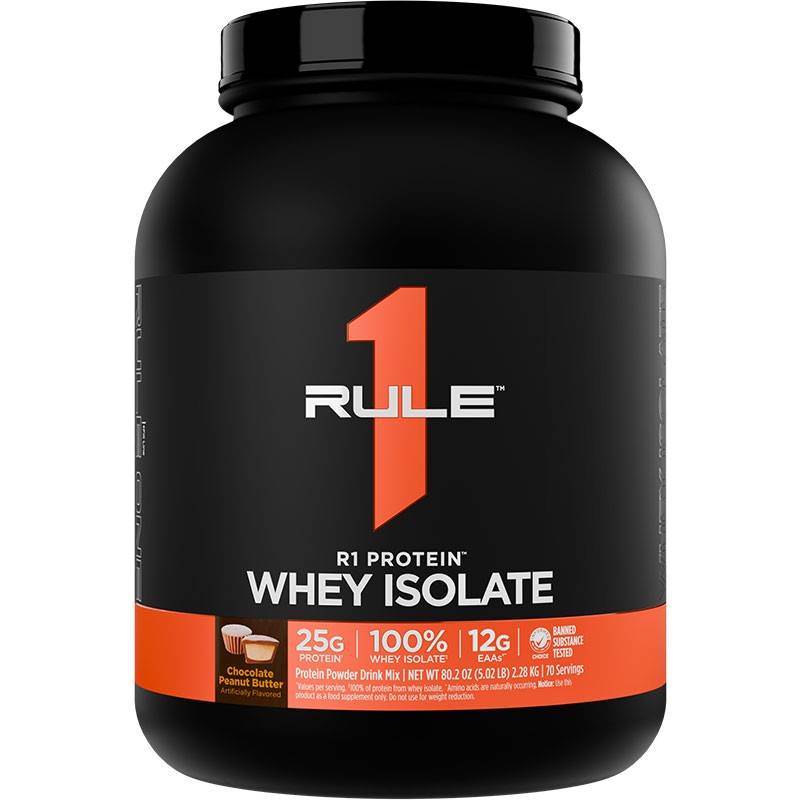 Rule 1 Whey Isolate Protein 5 lb