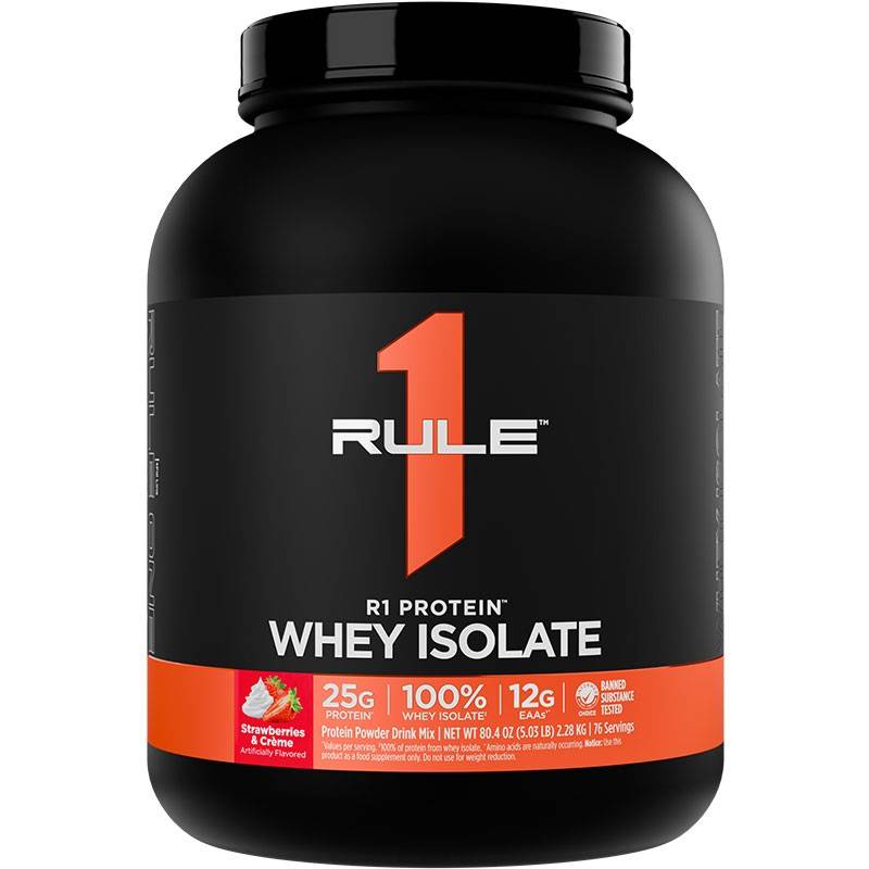 Rule 1 Whey Isolate Protein 5 lb