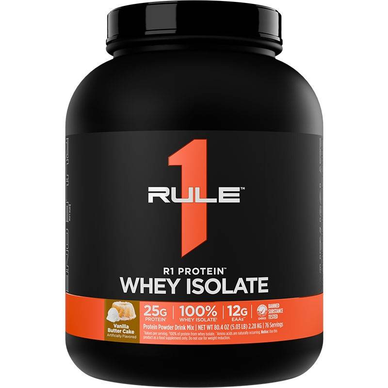 Rule 1 Whey Isolate Protein 5 lb