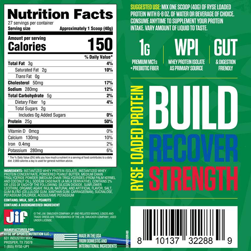 Ryse Loaded Protein 923g