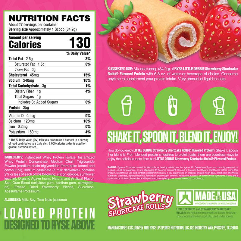 Ryse Loaded Protein 923g