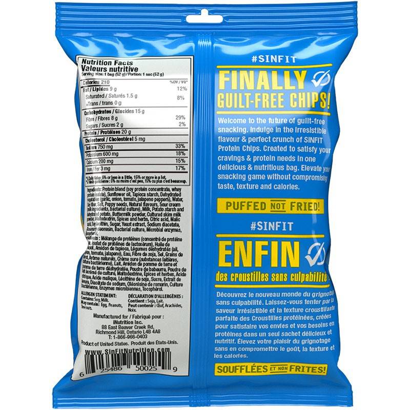 Sinfit Protein Chips Boîte de 7