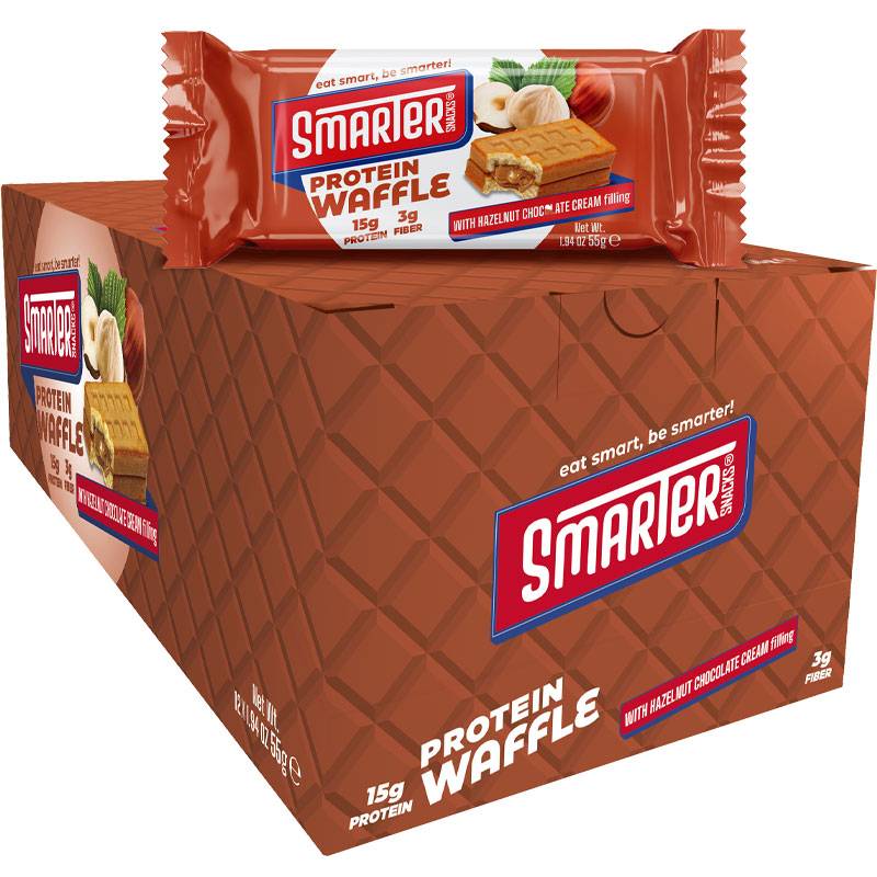 Smarter Snacks Protein Protein Waffles Case
