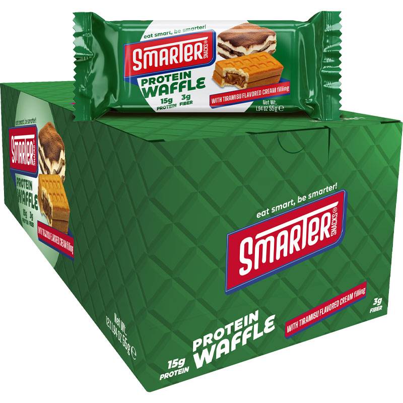 Smarter Snacks Protein Protein Waffles Case
