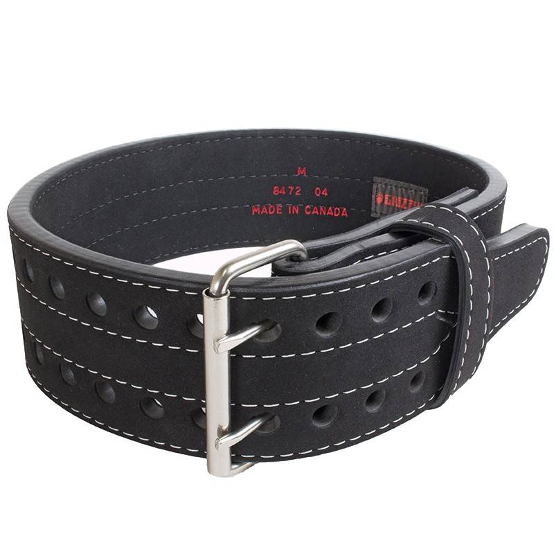 Grizzly Fitness 4'' Double Prong Power Lifting Belt